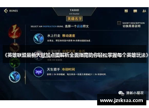 《英雄联盟最新天赋加点图解析全面指南助你轻松掌握每个英雄玩法》
